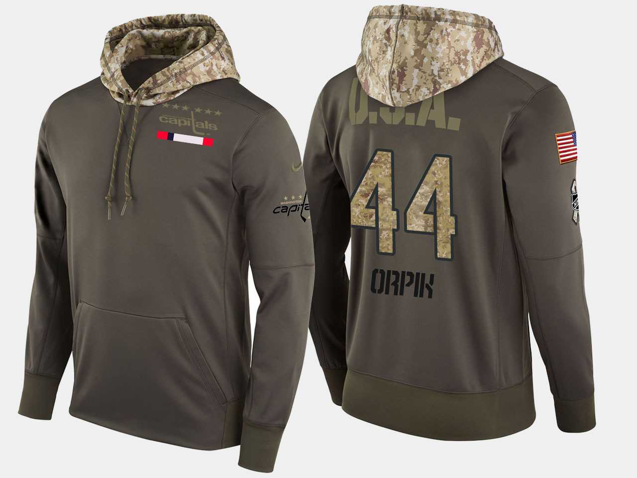 Nike Capitals 44 Brooks Orpik Olive Salute To Service Pullover Hoodie,We sell and wholesale Nike Capitals 44 Brooks Orpik Olive Salute To Service Pullover Hoodie on line form chian!
